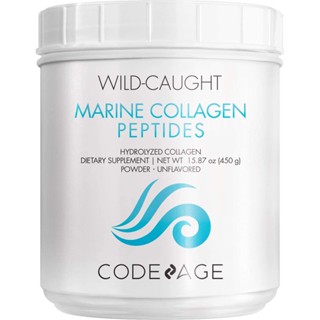 exp.28/06/25 📌**แบบผง** Codeage Wild-Caught Marine Collagen Powder 450 g. คอลลาเจน แบบผงจากปลาทะเลตามธรรมชาติ