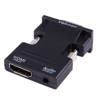 1080P HDMI Female to VGA Male with Audio Output Cable Converter Adapter