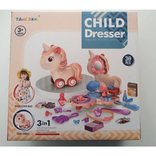 Unicorn Pet Shop Set    ยูนิคอร์น กระเป๋าชุดแต่งหน้า 30 ชิ้น รุ่น 8022/434926