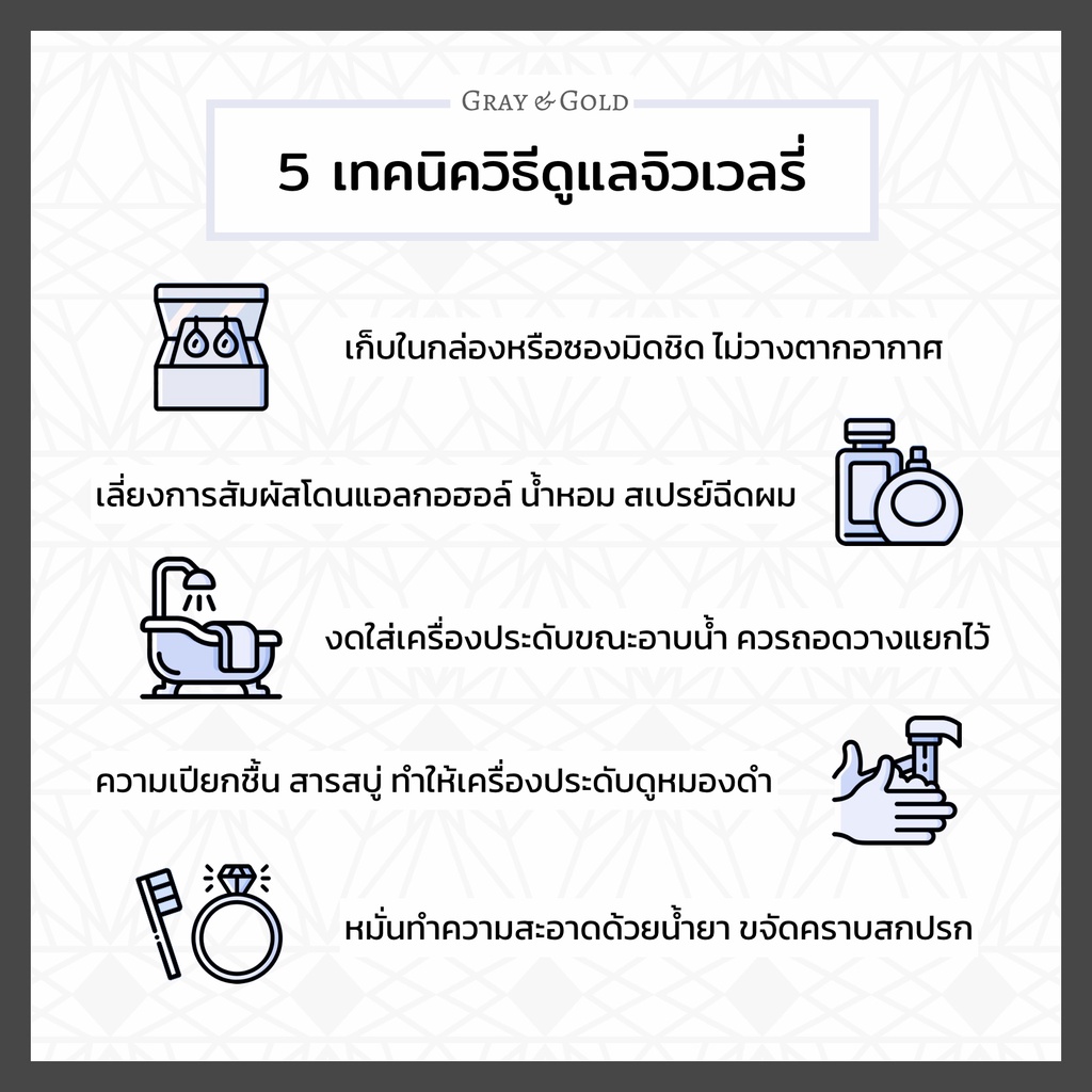 (จัดส่งออกใน 3 วัน) ต่างหูเพชรสังเคราะห์ CZ ทรงกลม Round Brilliant ตัวเรือนอัลลอยด์ ชุบทองคำขาวโรเดียม Gray & Gold ER007