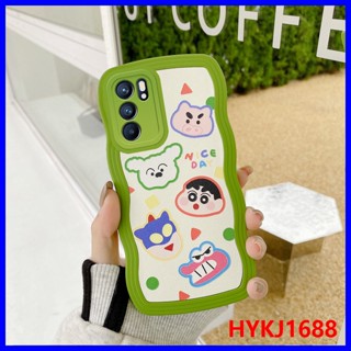 เคส OPPO Reno6 5G เคส OPPO Reno 6 5G เคสโทรศัพท์ซิลิโคน tpu แบบนิ่ม ลายคลื่น สําหรับ BBPW