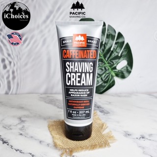 [Pacific Shaving Co.] Caffeinated Shaving Cream 207 ml ครีมโกนหนวด