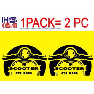 20230821-420 A0309 SCOOTER CLUB STICKER STIKER