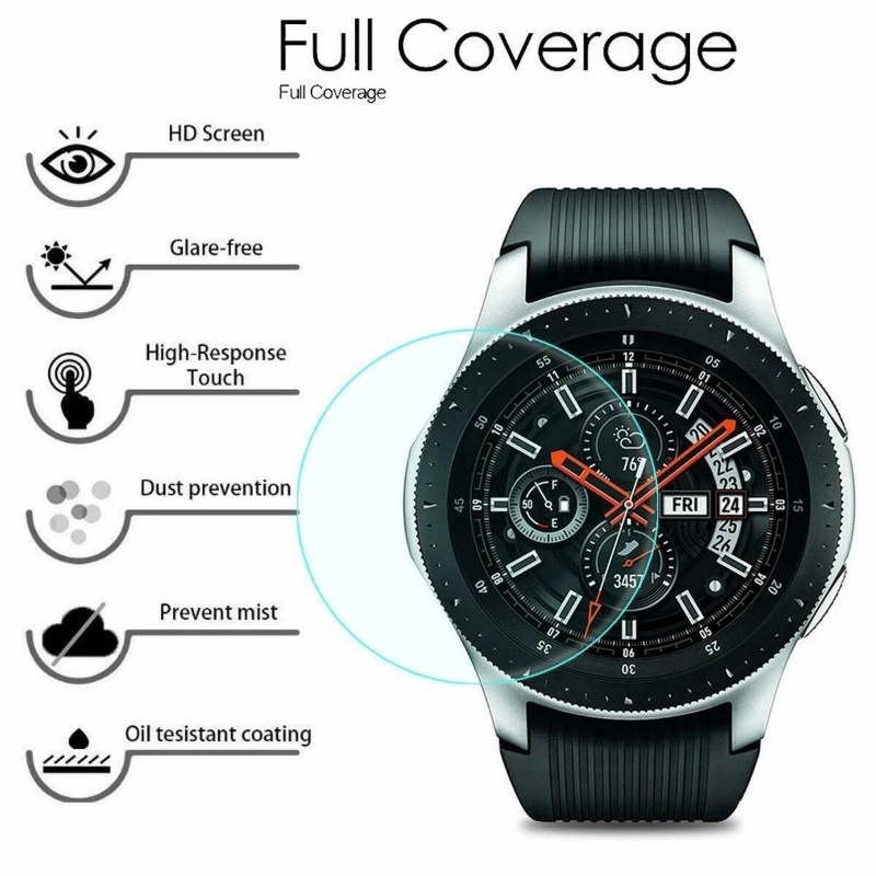 ฟิล์มกระจกนิรภัยกันรอยหน้าจอ 9H สําหรับ Samsung Galaxy Watch 4 40 44 มม. Samsung Watch4 Classic ราคา ถูกที่สุด ดีลบีเคเค แกลเลอรีภาพที่ 4