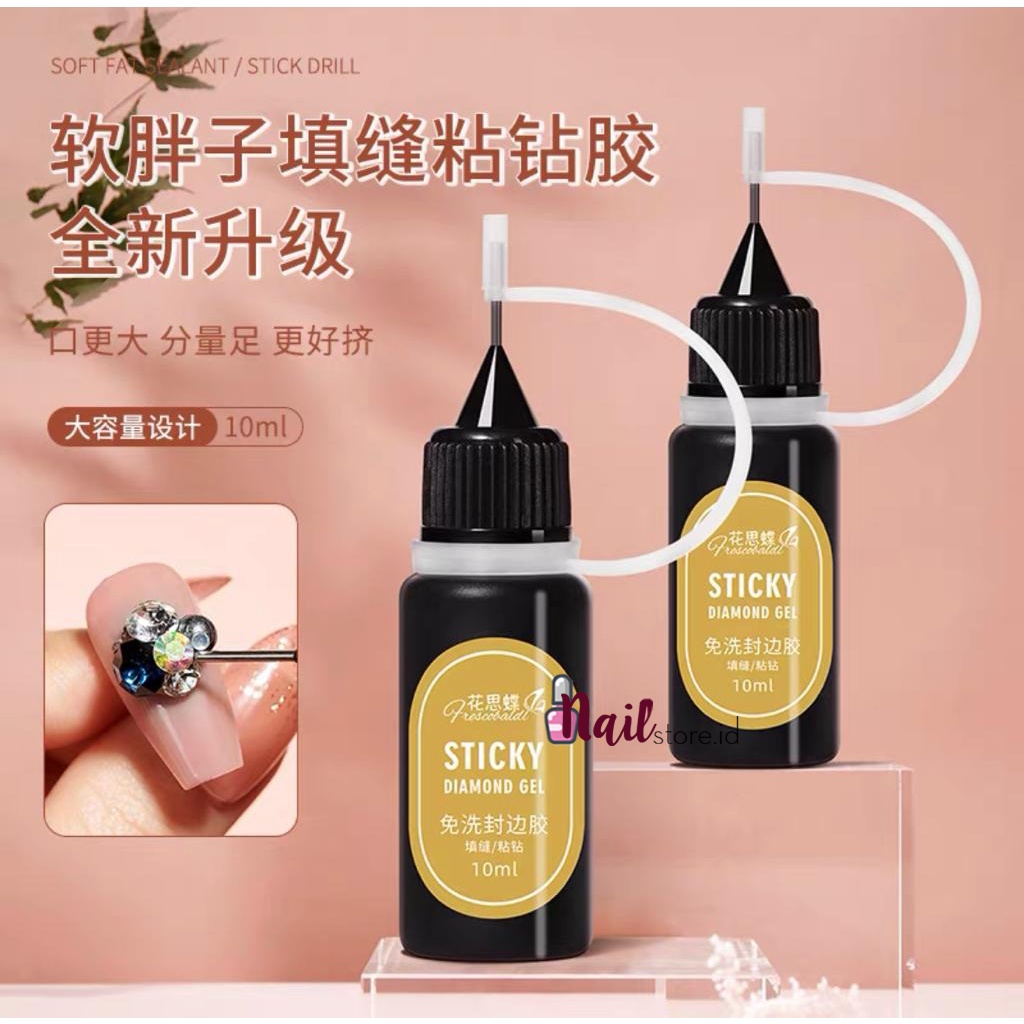 NAIL RHINE PEN / NAIL GLUE / STUCK DRILL GLUE PEN 10ml / NAIL GLUE PEN RHINENSTONES NAIL STUCK DRILL