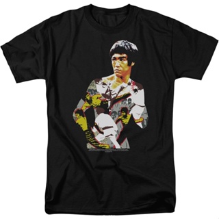 Body Collage Bruce Lee T-Shirt เสื้อยืดเข้ารูป เสื้อยืดเข้ารูป