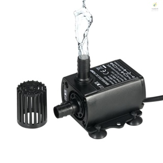 Decdeal Ultra-quiet Mini DC12V 10W Brushless Water Pump with 5.5*2.1mm Female Waterproof Submersible Fountain Aquarium Circulating 400L/H Lift 400cm