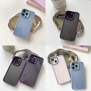 สินค้าพร้อมส่ง ⭐️ เคสโทรศัพท์ เคส เคสมือถือ เคส TPU เคสนิ่ม เคสขอบสี2ชั้น TPU-R1639