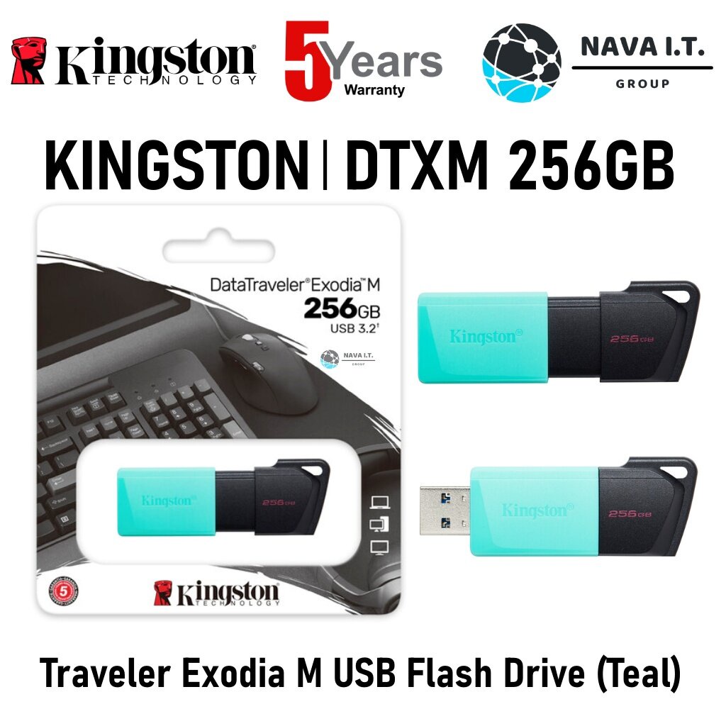 ⚡️กรุงเทพฯด่วน1ชั่วโมง⚡️ KINGSTON DTXM 256GB FLASH DRIVE USB 3.2 รับประกัน 5 ปี