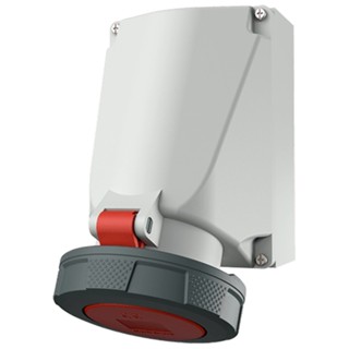 MENNEKES 136A ปลั๊กตัวเมียติดผนัง เข้าสายด้าน บน-ล่าง (3P+N+E) 63A 400V IP67