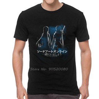 ㏘㏂※เสื้อยืดแขนสั้น พิมพ์ลายการ์ตูนอนิเมะ Sword Art Online Yuuki Asuna สไตล์ฮาราจูกุ สําหรับผู้ชาย