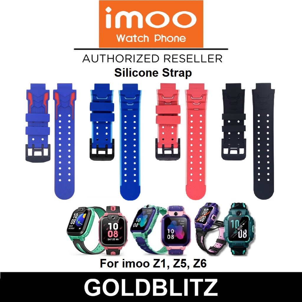 Imoo สายนาฬิกาข้อมือซิลิโคน แบบนิ่ม น้ําหนักเบา ระบายอากาศ แบบเปลี่ยน สําหรับ Watch Phone Z1 Z5 Z6