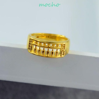 Mocho แหวนนิ้วมือ สเตนเลส รูปตัวเลข คณิตศาสตร์ แบบเปิด สีทอง คุณภาพสูง เครื่องประดับ สําหรับของขวัญ