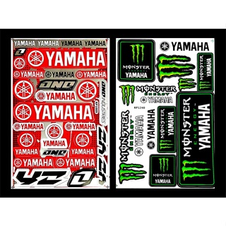 Yamaha DND สติ๊กเกอร์ Racing สติ๊กเกอร์สำหรับแต่ง รถมอเตอร์ไซค์ บิ๊กไบค์ รถยนต์ Car เนื้อPVC เคลือบเงา กันน้ำ