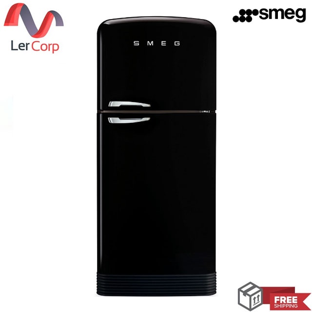 ตู้เย็น Smeg สเมก รุ่น FAB50RBL5 สไตล์ 50's Retro สีดำ