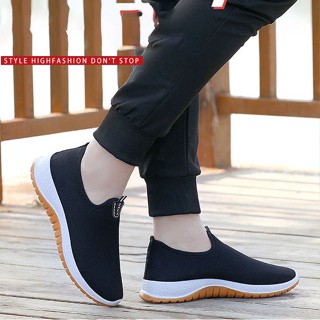 Sukky ฮิตมาก ใบเรียบง่าย รองเท้ากีฬาผู้ชาย🧔ใส่สบายเดินคล่อง …