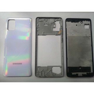 บอดี้ชุด Body Samsung A71 4G ฝาหลัง แกรนกลาง ปุ่มสวิทซ์ข้าง ปุ่มเพิ่มเสียงลดเสียง Rear Door Rear Housing for Samsung A71