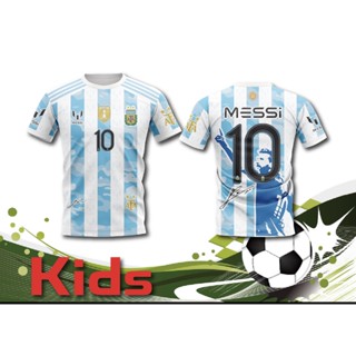 (ของเด็ก)เสือพิมพ์ลาย ทีมชาติ อาเจนติน่า เมสซี่ ไซส์เด็ก MESSI KIDS