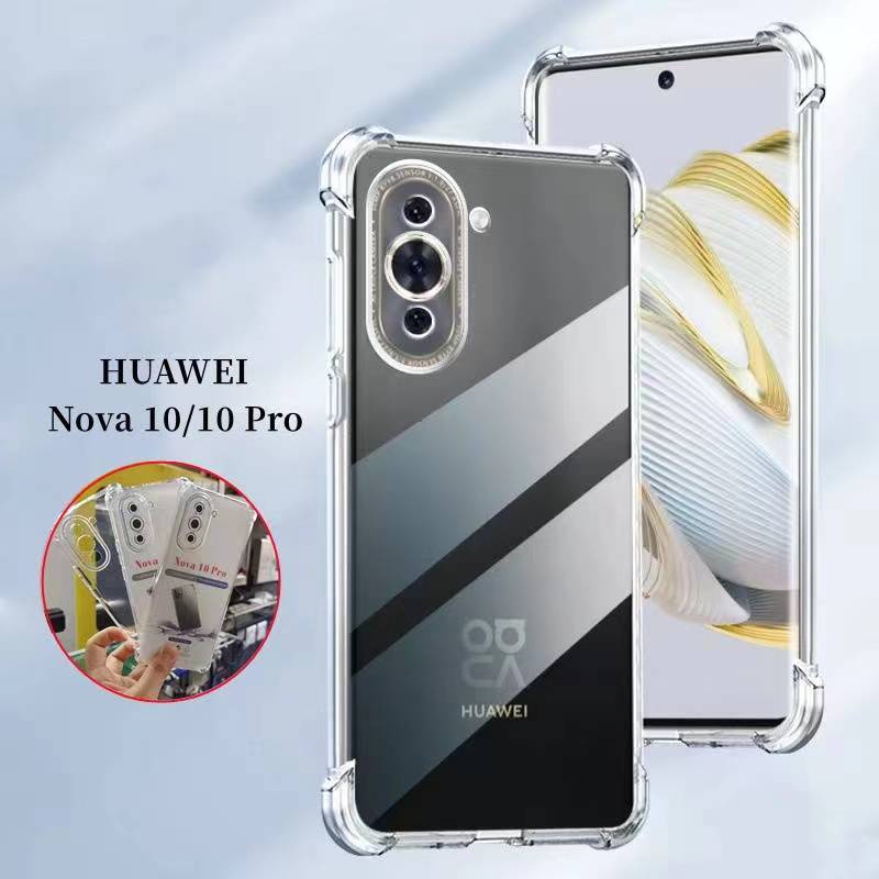 Huawei Nova 11i/Nova 11 Proตรงรุ่น(ส่งในไทย)เคสTPUใสกันกระแทกแบบคลุมกล้องHuawei nova 11i/nova 11Pro/Nova 10/Nova 10SE