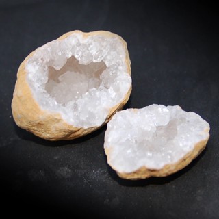 1 Pc pair of Crystal Quartz Geode From Moroco Very Good Quality we will pick Randomly