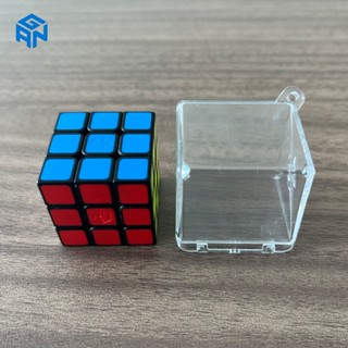 cutecube รูบิค gan 356 m รูบิค 3x3 แม่เหล็ก gan GAN328มินิ Rubik&amp;#39;s Cube รุ่นแพทช์ลำดับที่สามกล่องโชว์พร้อมเชือกเส้นเล็กกระเป๋าเป้ตกแต่งจี้ของเล่นเพื่อการศึกษา