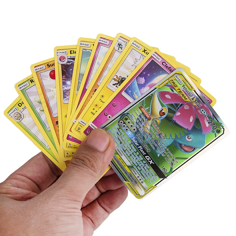 การ์ดโปเกมอนทอง 54 ชิ้น แพ็คเกมต่อสู้การ์ดภาษาอังกฤษ GX ของเล่นสะสมสำหรับเด็ก thumbnail 5