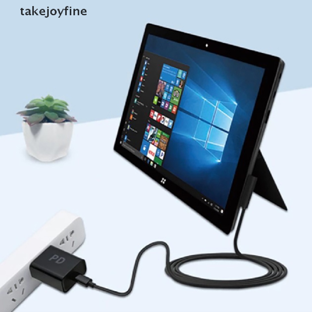 TFTH แท็บเล็ต Surface PRO1/2 สายชาร์จ PD ถึง TYPEC สายชาร์จเร็ว Vary