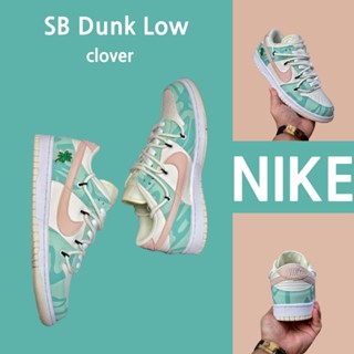 （ยิงจริง）Nike SB Dunk Low clover ของแท้100%💯รองเท้าผ้าใบ รองเท้า รองเท้าวิ่ง รองเท้า nike-1-4