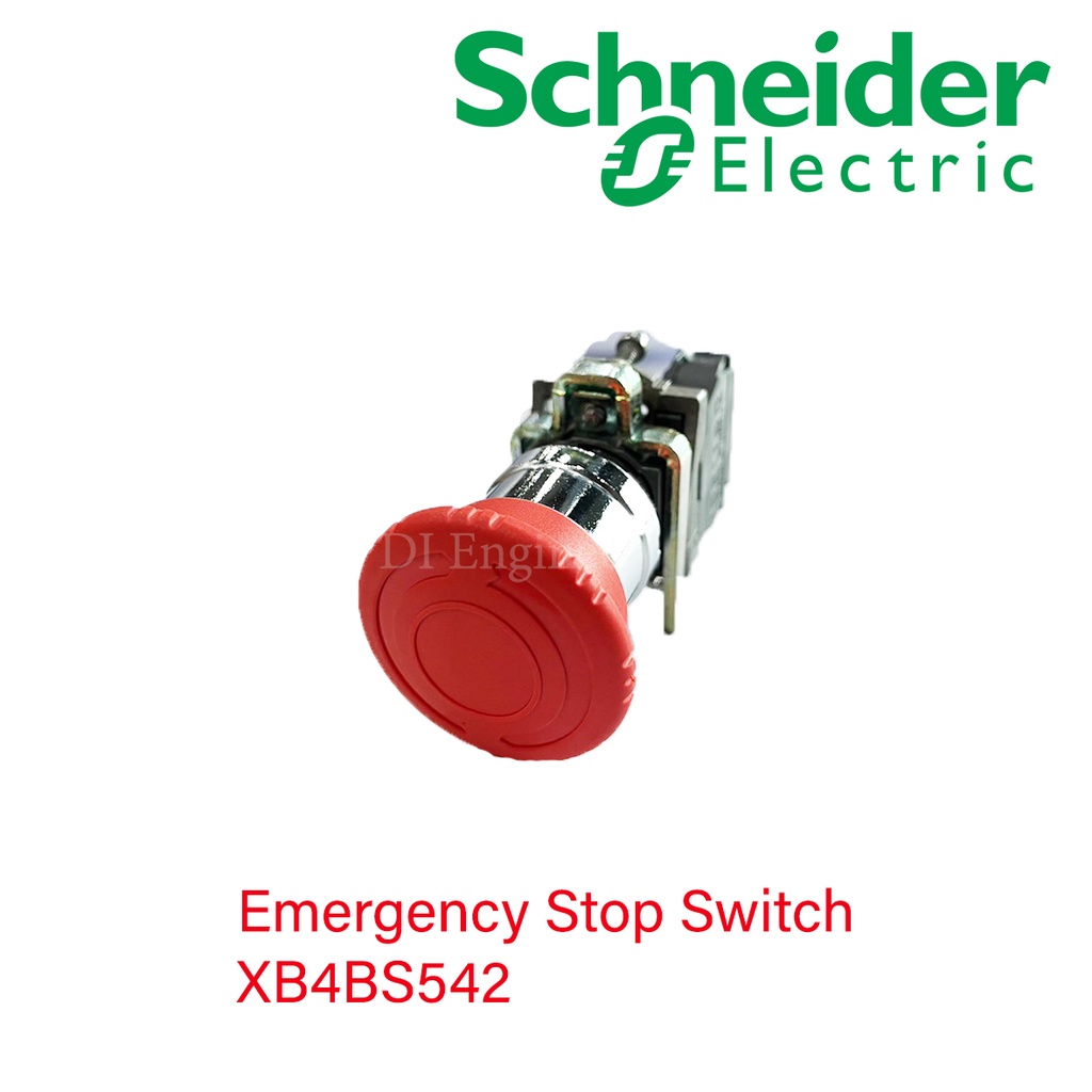 Emergency Stop Switch XB4 Series XB4BS542 ขนาด 22 mm 1NC แบบโลหะ ยี่ห้อ Schneider