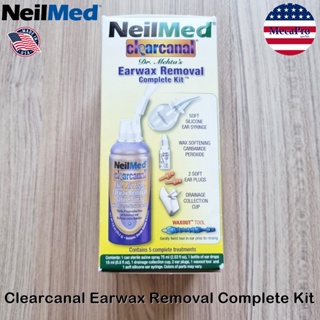 NeilMed® Clearcanal Earwax Removal Complete Kit ชุดอุปกรณ์ทำความสะอาดหู ละลายขี้หู ล้างหู กำจัดขี้หู ชุด 7 ชิ้น