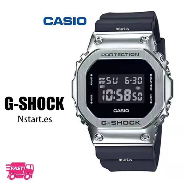 Casio G-SHOCK GM-5600B โลหะกีฬานาฬิกาชายหนุ่มดิจิตอลกีฬา GM-5600-1 GM-5600B-3 กีฬานาฬิกา Unisex กีฬา