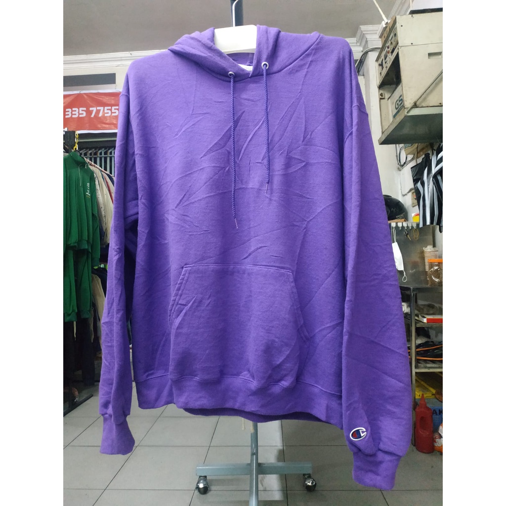 Champion Eco Violet Color Basic Body Hoodie ไซส์