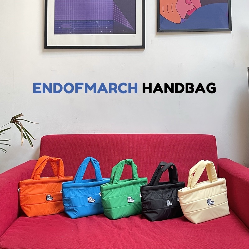 ENDOFMARCH | EM HANDBAG กระเป๋าถือนุ่มๆ ผ้าร่มกันน้ำ 5 สี