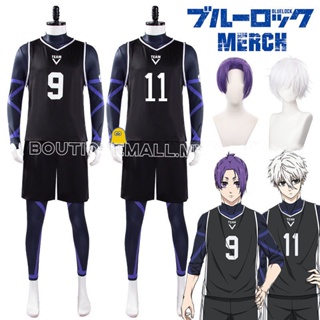 Blue Lock เสื้อกีฬาคอสเพลย์ การ์ตูนอนิเมะ Nagi Seishirou Mik…