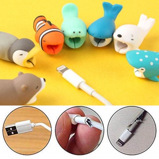 2pieces Cut Cartoon Charger Cable Accessory Protection Winder Case Saver Data Line Protector Earphone Cord Protection Sleeve Wire Cover