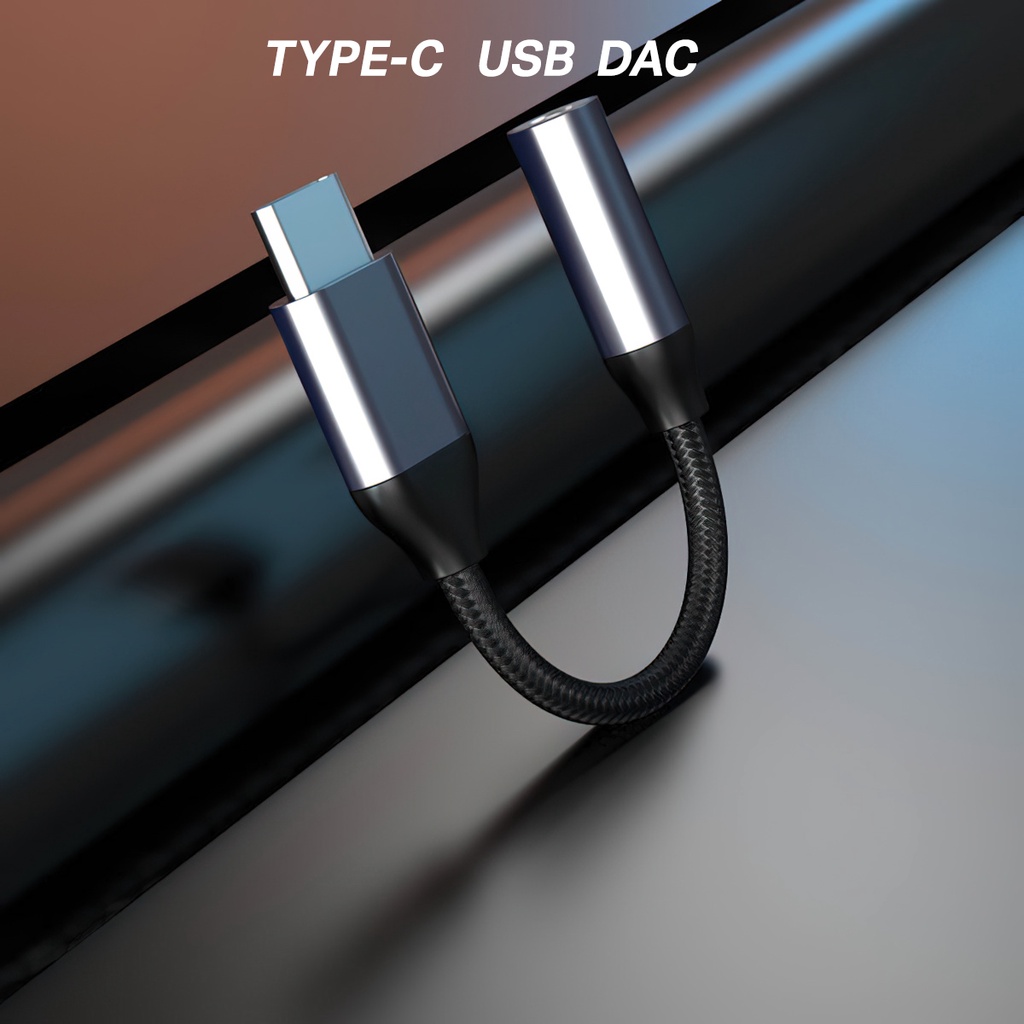 อะเเดปเตอร์ Type C สำหรับหูฟัง 3.5 มม. สำหรับ Huawei Samsung XIaomi
