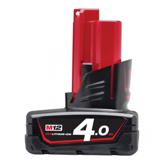 แบตเตอรี่ 12V. 4.0 Ah. MILWAUKEE NO.M12 B4 Lithium-Ion Battery  Factory Gear By Gear Garage