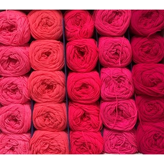 ไหมพรม Eagle 4ply สีพื้น โทนชมพู