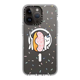 CASETiFY Donut cat. Doughnut kitten. Cute kawaii pet illustration.14 Pro Max  Clear Case  [14PMสินค้าพร้อมส่ง]