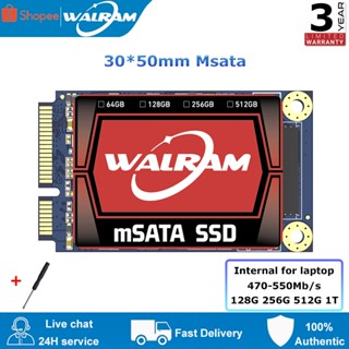 Walram msata แฟลชไดรฟ์ดิจิทัล 128GB 256GB 516GB 1TB MLC SSD 1TB Mini Sata HDD 6Gb/S สําหรับคอมพิวเตอร์ พีซี เดสก์ท็อป แล็ปท็อป