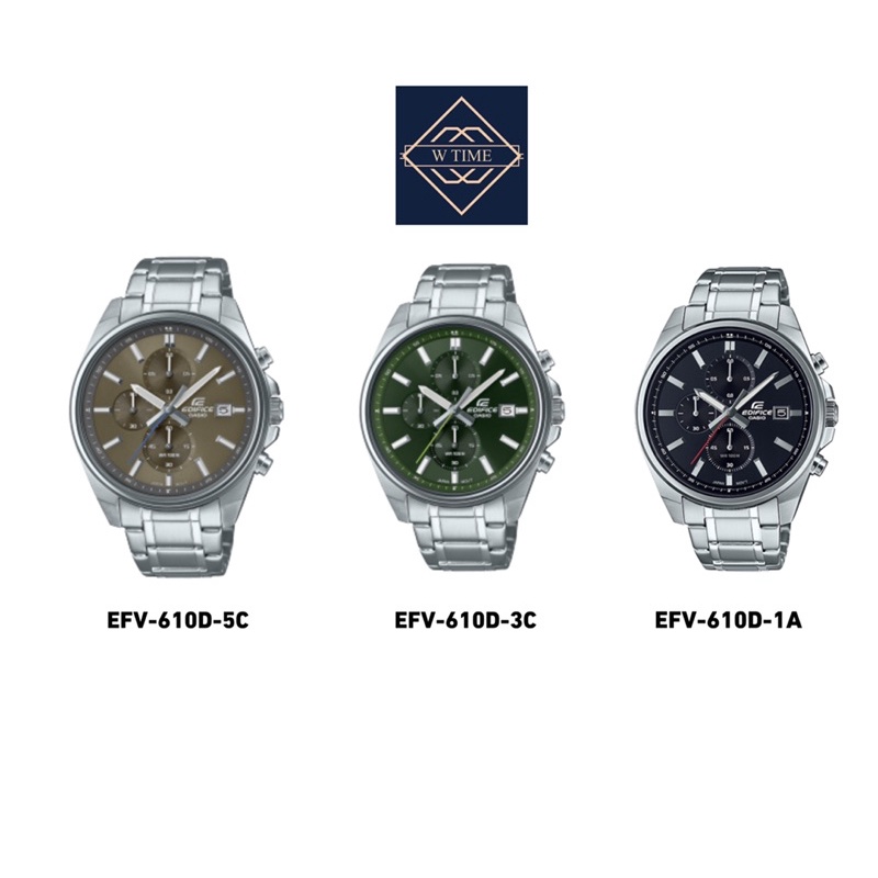 Casio Edifice ของแท้ รุ่น EFV-610D นาฬิกาข้อมือสำหรับผู้ชาย