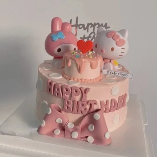 เมโลดี้ของตกแต่งด้านบนของเค้กวันเกิดลายการ์ตูน/Hello Kitty