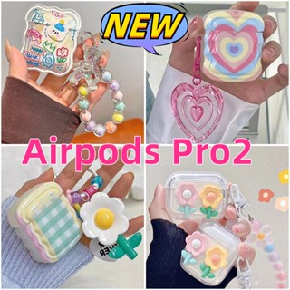 💕จัดส่งภายใน24ชั่วโม💕รุ่นใหม เคส Airpods Pro2 ดอกไม้ การป้องกันการตก รูปหัวใจ Latest Soft Case Airpods 2021 Airpod pro