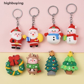 [highbuying] พวงกุญแจ จี้ตุ๊กตาซานตาคลอส ต้นคริสต์มาส น่ารัก สําหรับเด็ก พร้อมส่ง