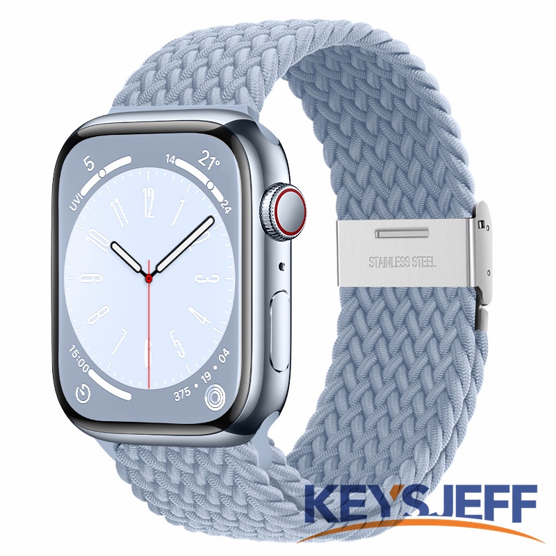 สายนาฬิกาข้อมือไนล่อนถัก แบบเปลี่ยน สําหรับ Apple Watch Series Ultra 8 Band 49 มม. 45 มม. 41 มม. iWatch Straps Series 7 SE 6 5 4 3 2 1