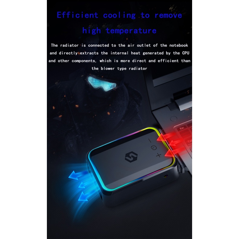 NEW Vacuum Portable Notebook Laptop Cooler USB Air External Extracting Cooling Fan for Laptop Speed Adjustablel #8