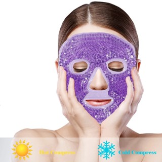 Ice Gel Eye Face Mask Hot Cold Therapy Sleep Mask for Headache,Dark Circles,Facial Treatment Skin Care Tool