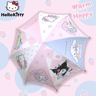 Kawaii Sanrio Family Umbrella Hello Kitty Melody Digital Printing Folding Umbrella UV Protection Sunshade Umbrella Rain