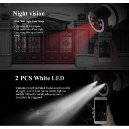 Xiao MI I9 CCTV Outdoor Wifi IP Security Camera Cam 1080P FHD Full Color & IR Night Vision กล้องวงจรปิดกันน้ำ