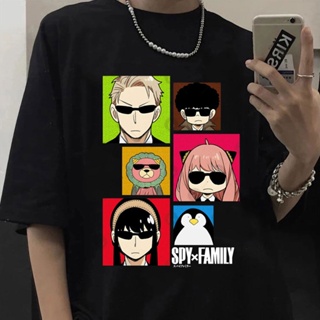 【Bodybuilding Gym】 Anime Spy X Family Anya Forger T-Shirt Casual Men Short Sleeve Cotton T Shirts Harajuku Fashion Unise